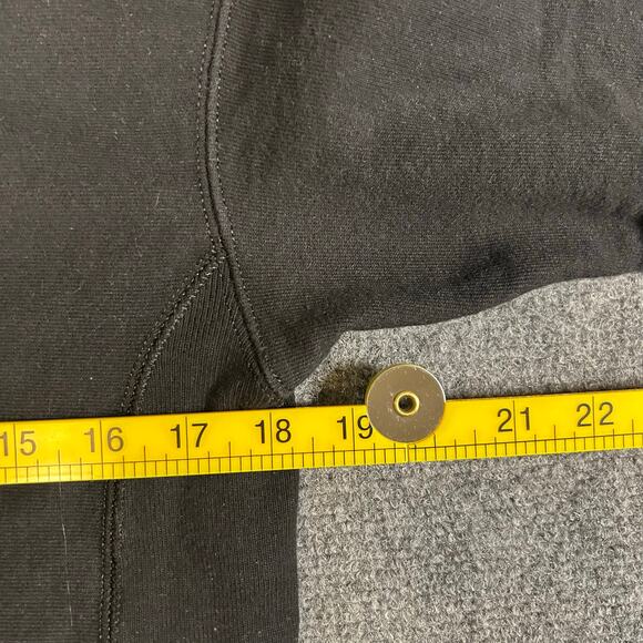 Champion Reverse Weave Hoodie Women's Small Black Heavy Weight Pullover - Picture 6 of 8